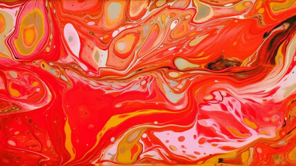 Obraz premium Abstract colorful background, Fluid art, wallpaper, generative ai 