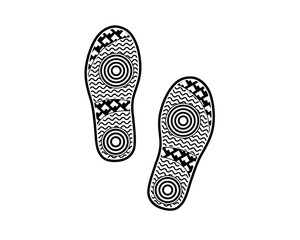 black and white shoes