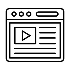 Video Content Icon