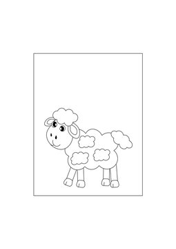 coloring sheap for easter