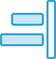 Fototapeta premium Right alignment Vector Icon Design Illustration