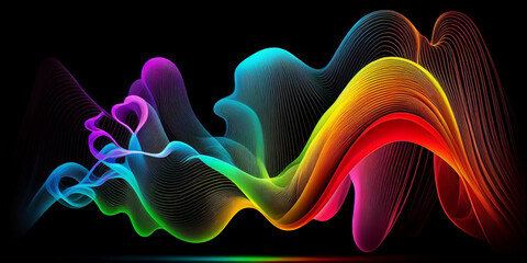 Abstract colorful background. Generative AI.