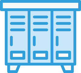 Locker Vector Icon Design Illustration