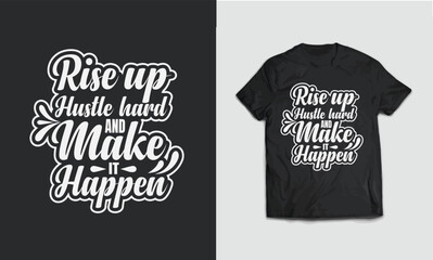 Typography t-shirt design vector template