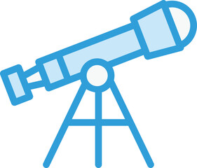 Telescope Vector Icon Design Illustration