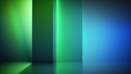 Abstract colorful background. Green, blue gradient, Line patterns, Modern minimalistic design, ...