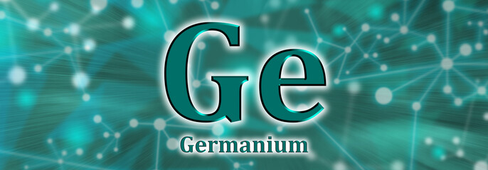 Ge symbol. Germanium chemical element