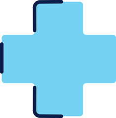 Minimalist Health Plus Sign Vector