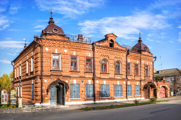 Fototapeta na wymiar Gorohovets Historical and Architectural Museum, exhibition hall, st. Lenin, Gorokhovets