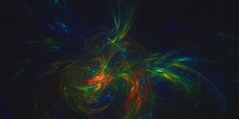 Fototapeta na wymiar 3D rendering abstract multicolor fractal background 