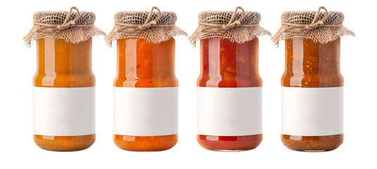 bbq sauce jars