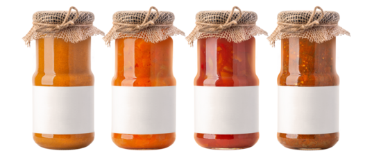 bbq sauce jars