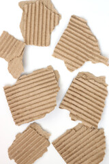 Kraft paper texture striped pattern for wrapping. texture background.