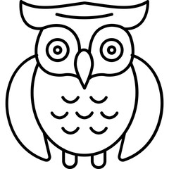 Evil owl Trendy Color Vector Icon which can easily modify or edit

