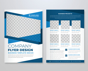 set of business flyer template with minimalist layout and modern style use for promotion kit and product publication