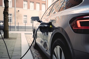 electric car, electro mobility, e-cars charging on a wallbox, charging process