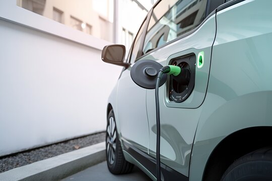 electric car, electro mobility, e-cars charging on a wallbox, charging process