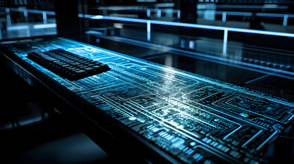 Laptop computer with digital document, managing files data, paperless workflow, data search, cloud technology