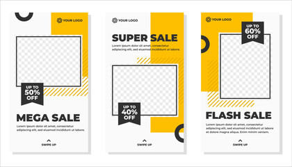 Editable modern social media story template