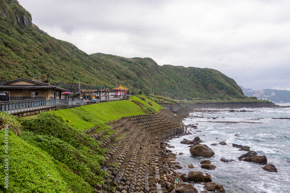 Wall mural taiwan north coast in taipei district