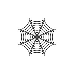 Spider web icon isolated vector graphics