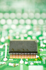 Close-up of a integrated circuit