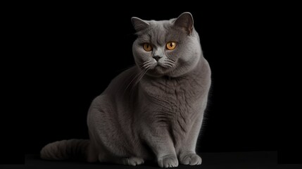 English Short Hair Cat. A Portrait of Grace and Adventure.