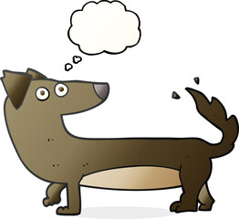 thought bubble cartoon dog