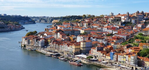 Fototapeta na wymiar Porto (Portugal) from above 