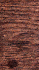Wood image with dark brown wood texture as vertical wooden story background with copyspace - aesthetic minimal old board macro textured design