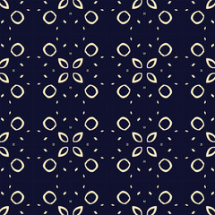 Abstract simple geometric vector seamless pattern with gold line texture on dark background 