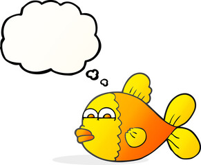 thought bubble cartoon fish