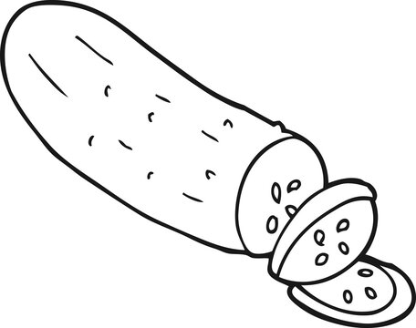 Cucumber Drawing - HelloArtsy