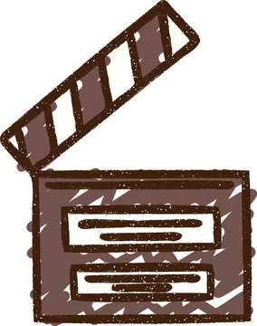 Film Clapper Chalk Drawing