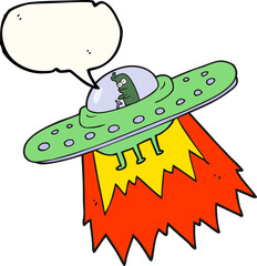 speech bubble cartoon ufo