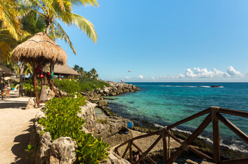 Beautiful Xcaret Beach in Mexico