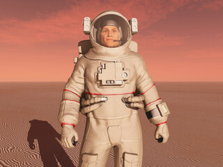 Astronaut auf dem Mars
