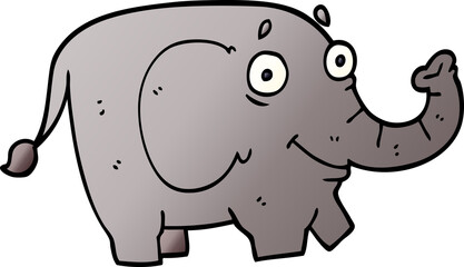 cartoon doodle funny elephant