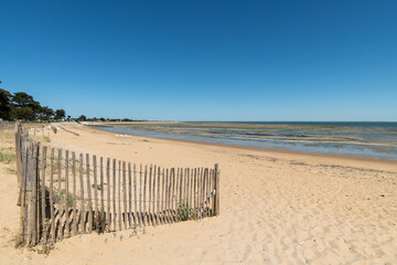 Ile d&rsquo;Ol&eacute;ron (Charente-Maritime, France), la plage de Fort Royer