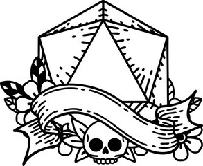 natural one d20 dice roll illustration