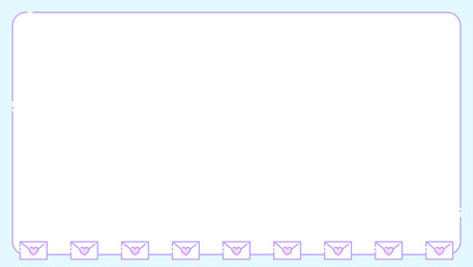 レトロファンシーラブレターフレーム★PNG