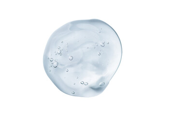 Serum gel swatch isolated on transparent background. Cosmetic transparent gel serum texture. - 584209255