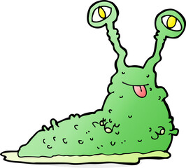 cartoon gross slug