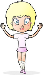 cartoon pretty girl