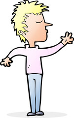 cartoon dismissive man