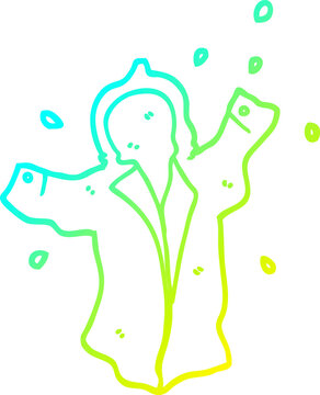 recommend clip art: cold gradient line drawing cartoon wet rain coat