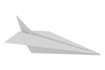 Fototapeta na wymiar 3d illustration of a paper airplane