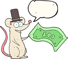 speech bubble cartoon rich mouse