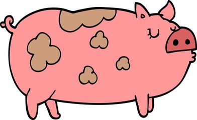 cartoon pig