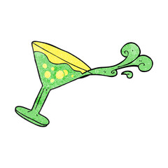 textured cartoon cocktail